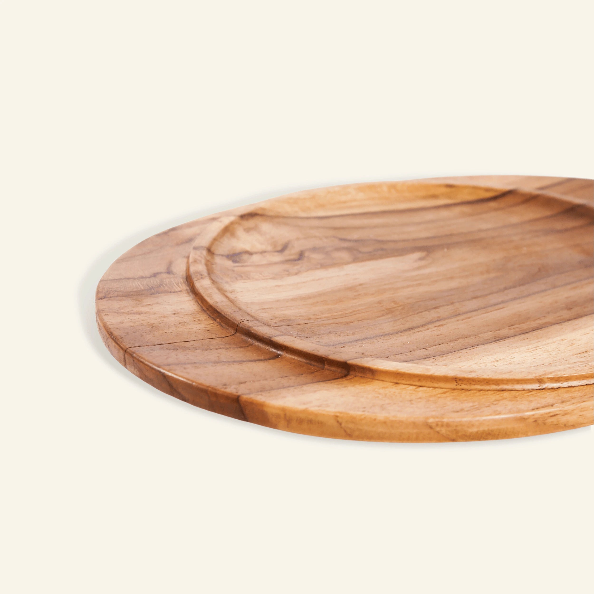 Assiettes en bois de teck - CRUSOË