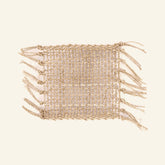 Le Sous-Verre Fringe Raffia - Naturel - CRUSOË