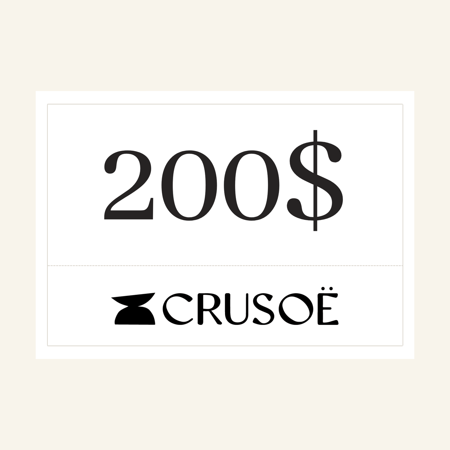CRUSOË gift card