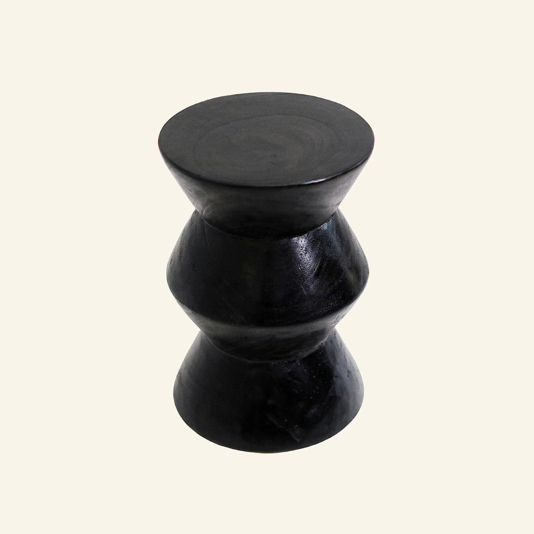 Tabouret Bruno en bois exotique