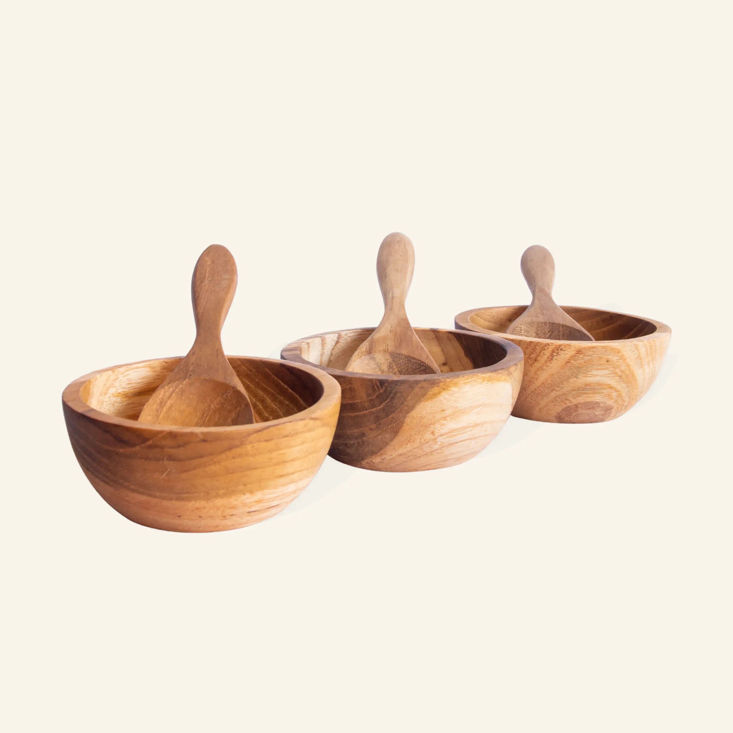 Set of 3 spice jars and tray