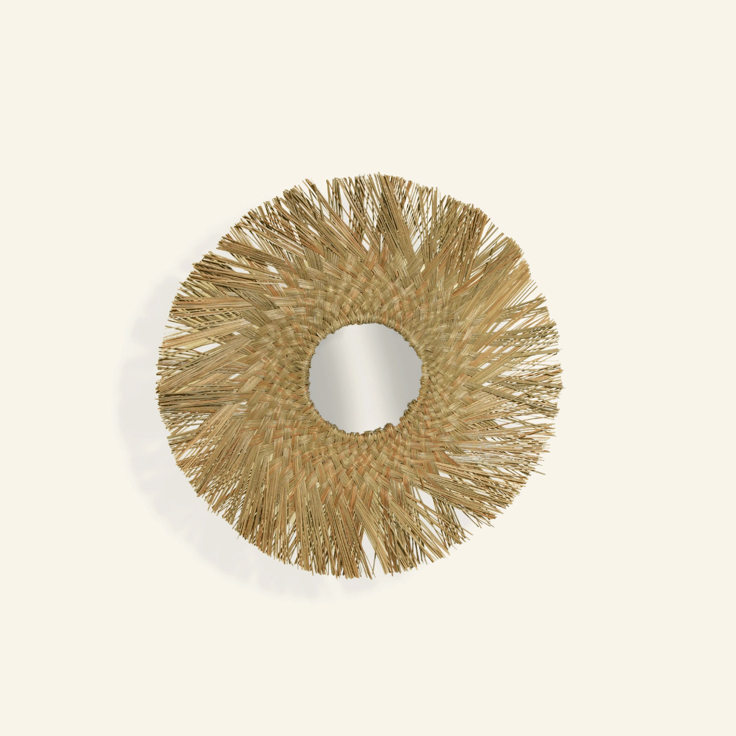 Miroir en fibres de palmier - CRUSOË