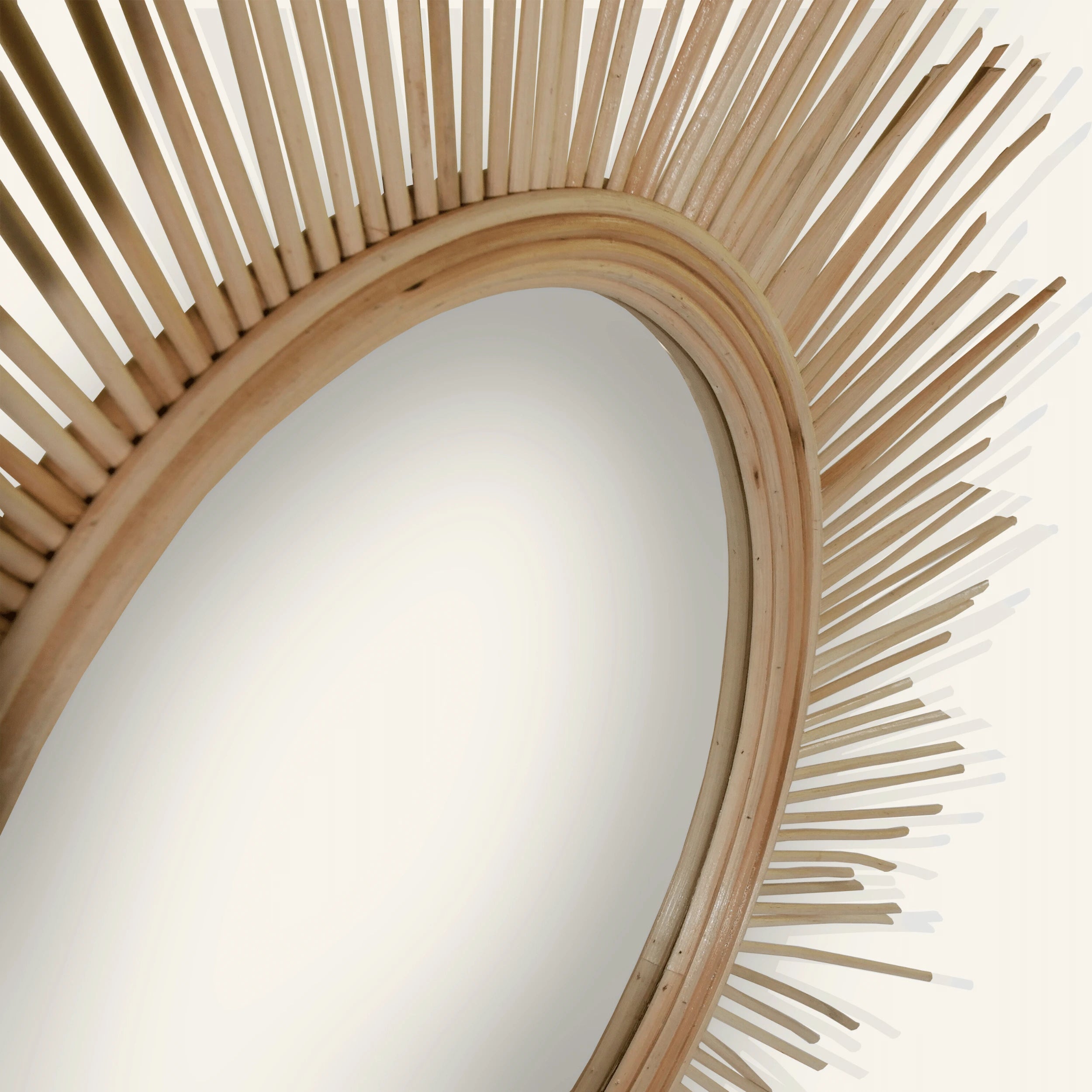 Miroir Style soleil en rotin - CRUSOË