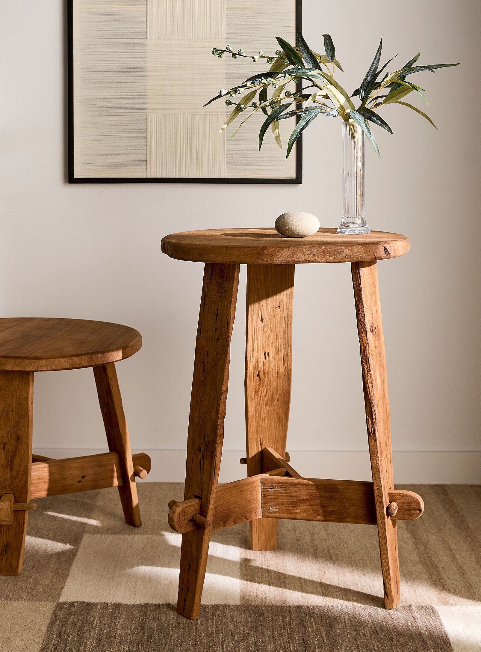 Rembrandt side table in recycled teak