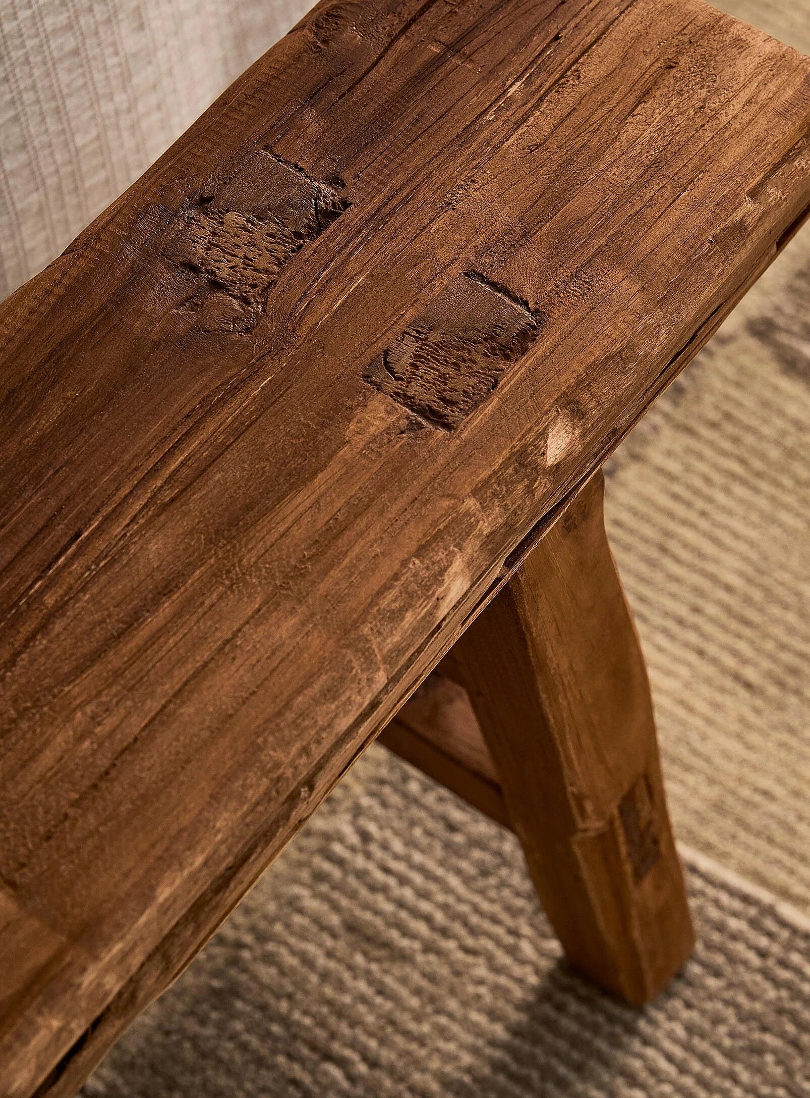 Narrow vintage bench - 150 cm