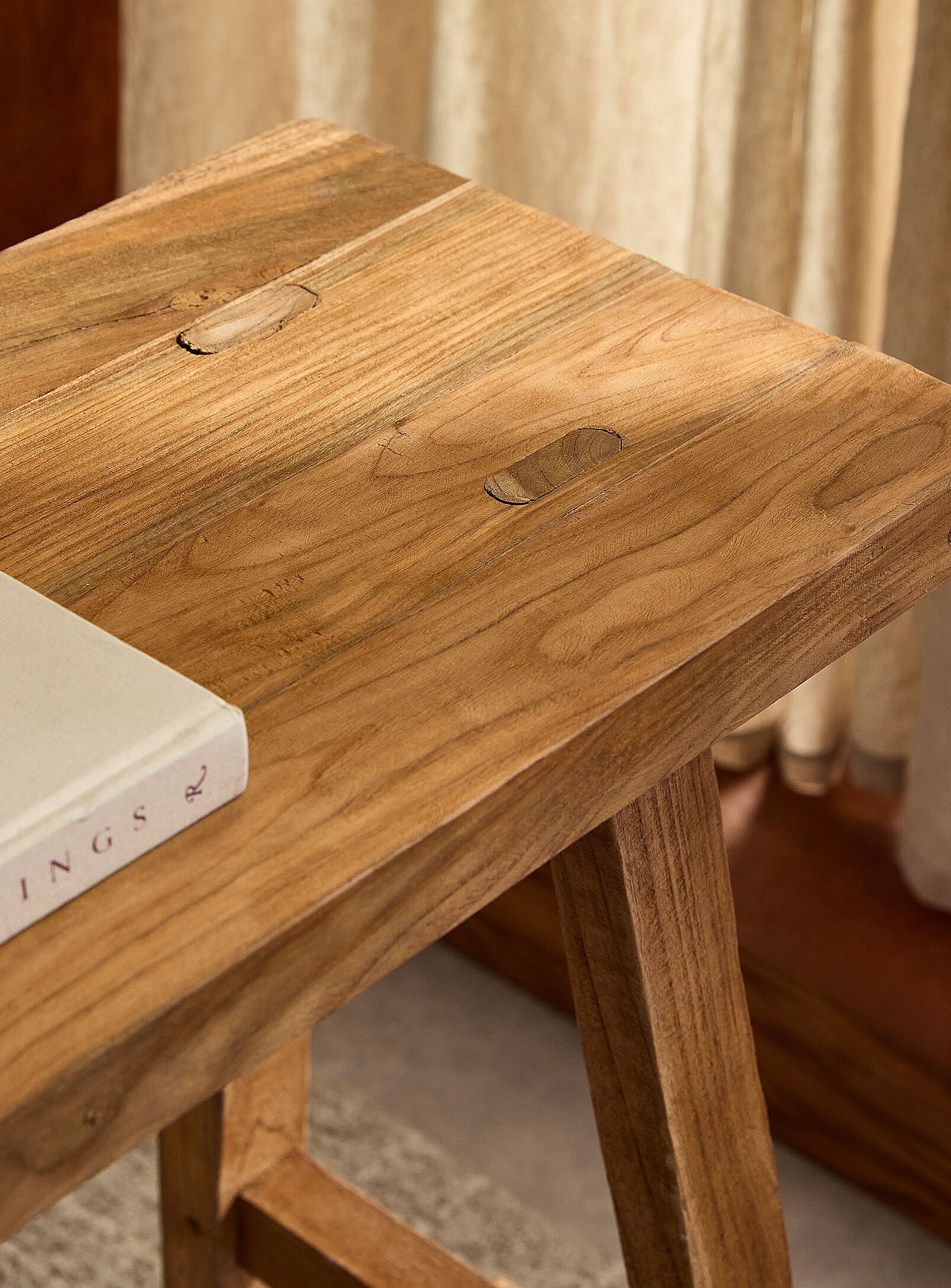 ARTISAN console table in recycled teak - 90cm