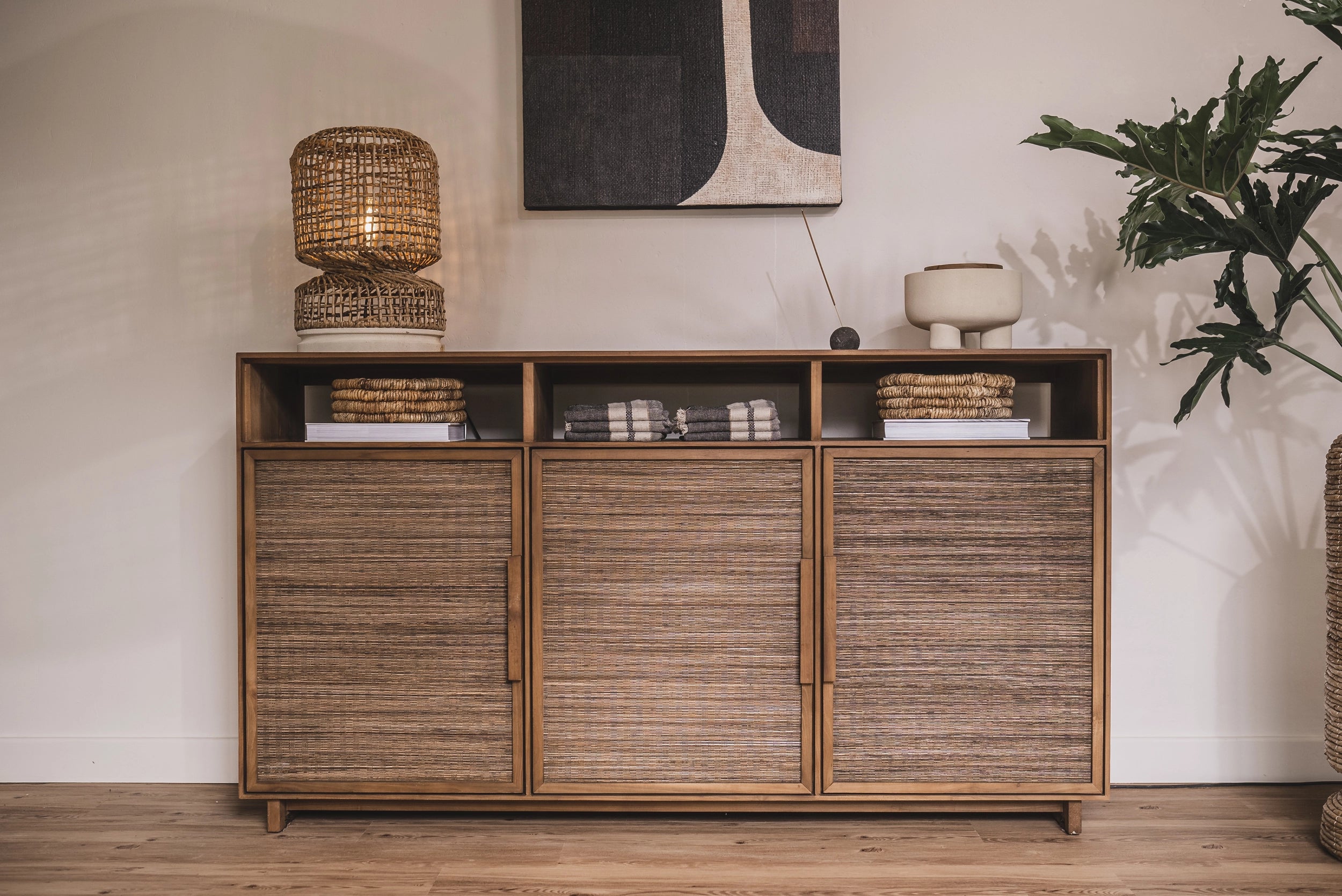 Hopper High Chest with 3 Doors