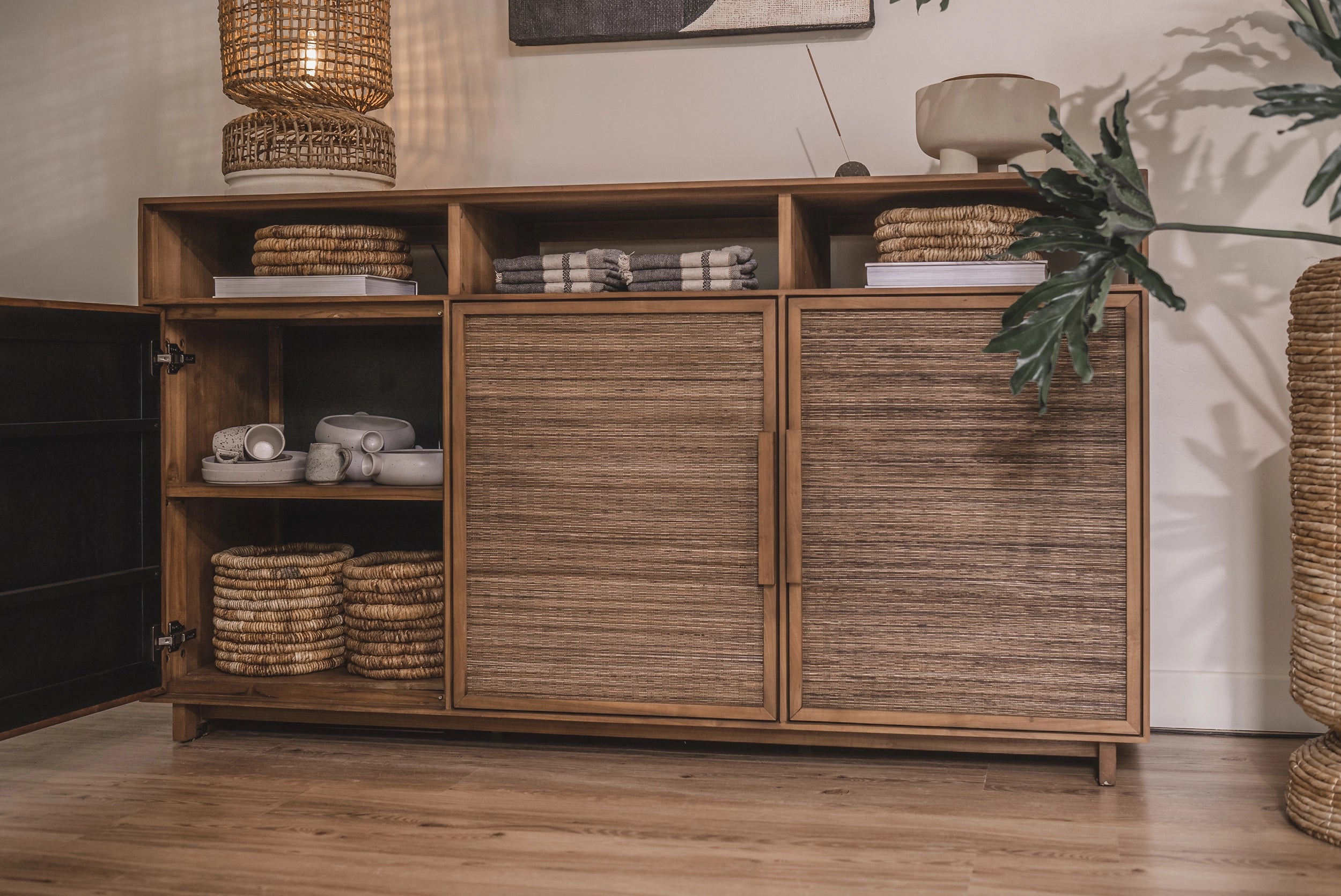 Hopper High Chest with 3 Doors