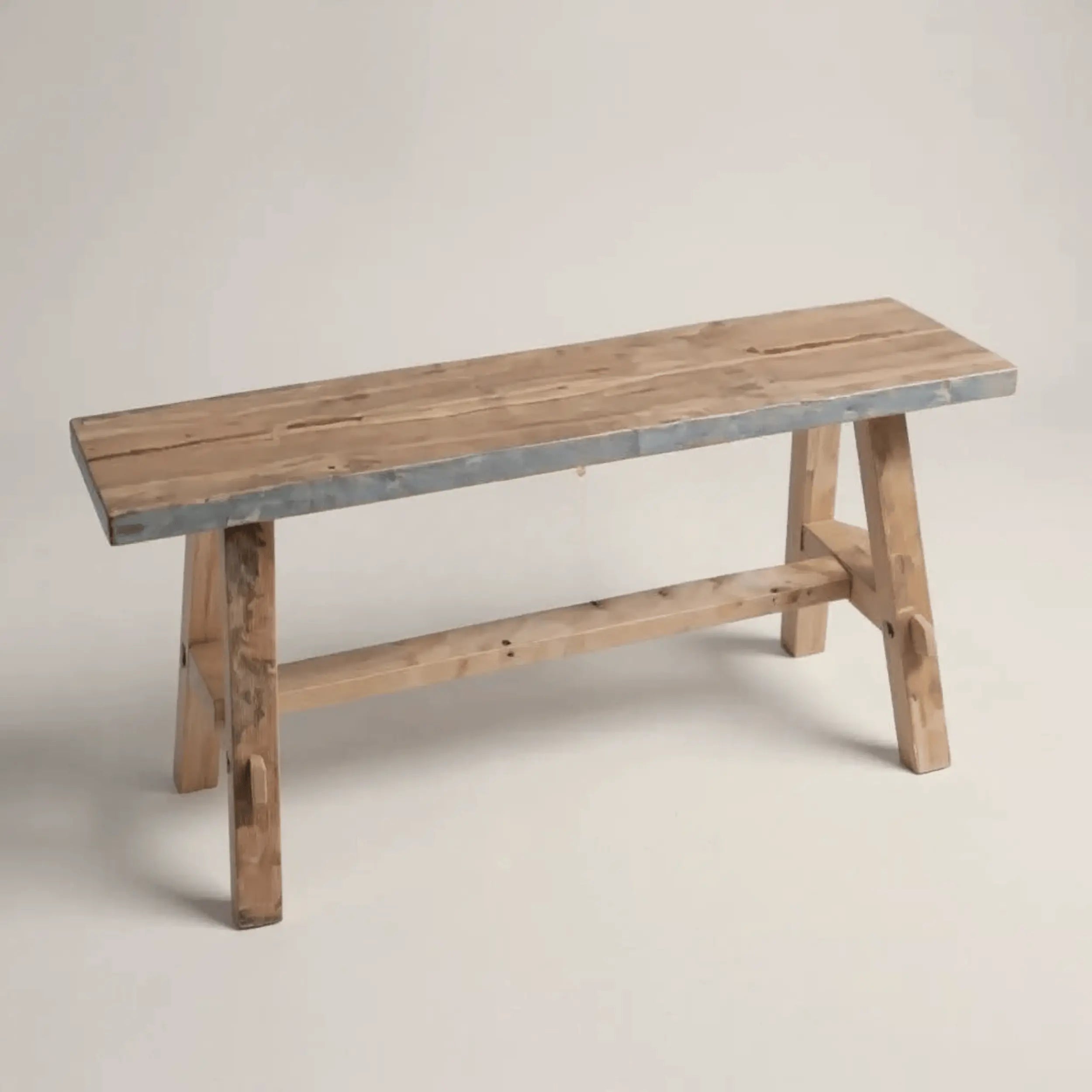 Recycled teak bench from the ARTISAN collection - 90cm