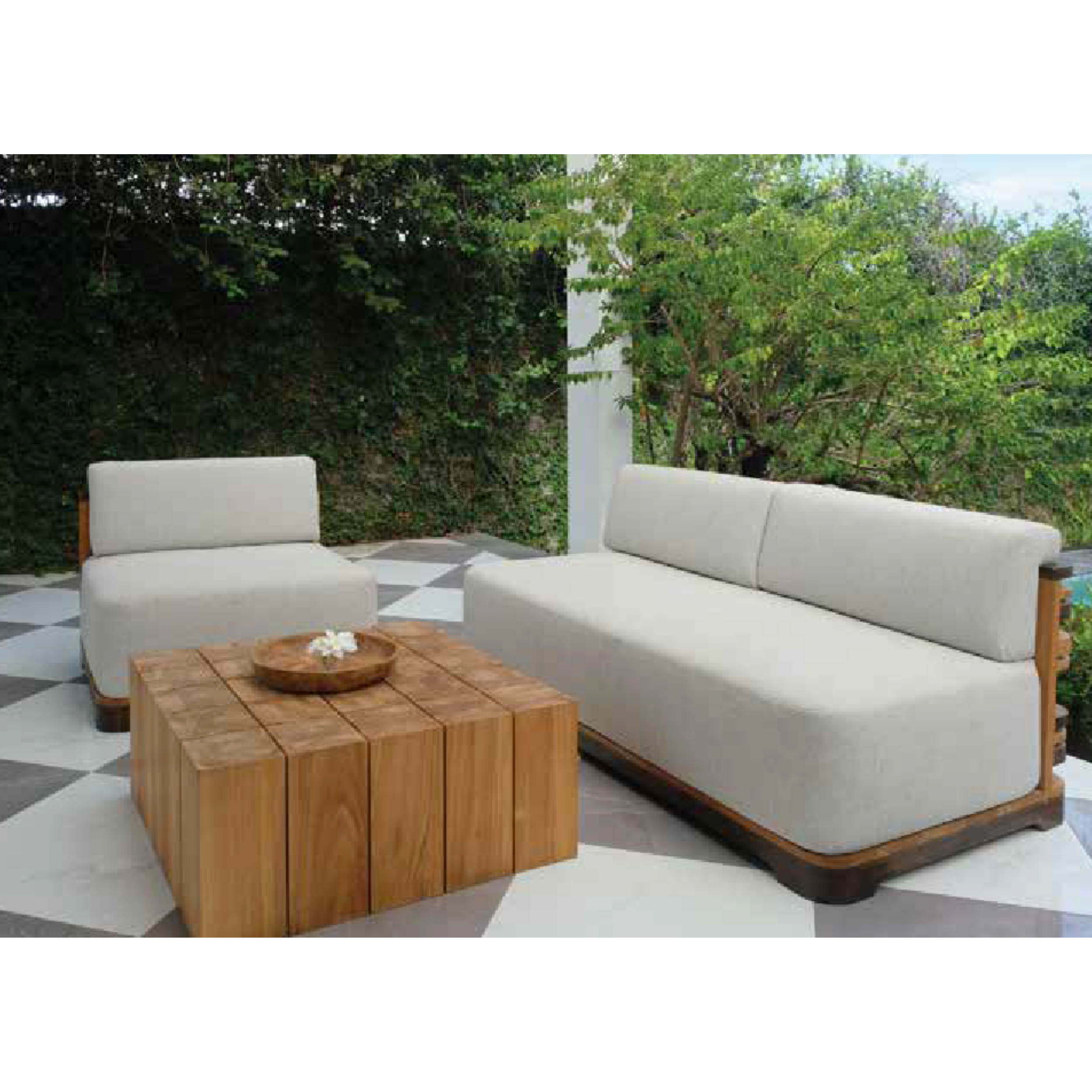 CUBE teak coffee table