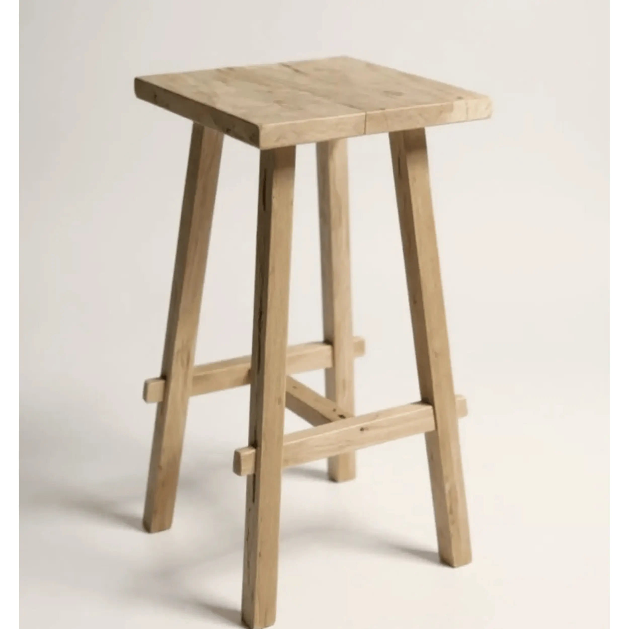 Tabouret de comptoir Artisan en teck recyclé