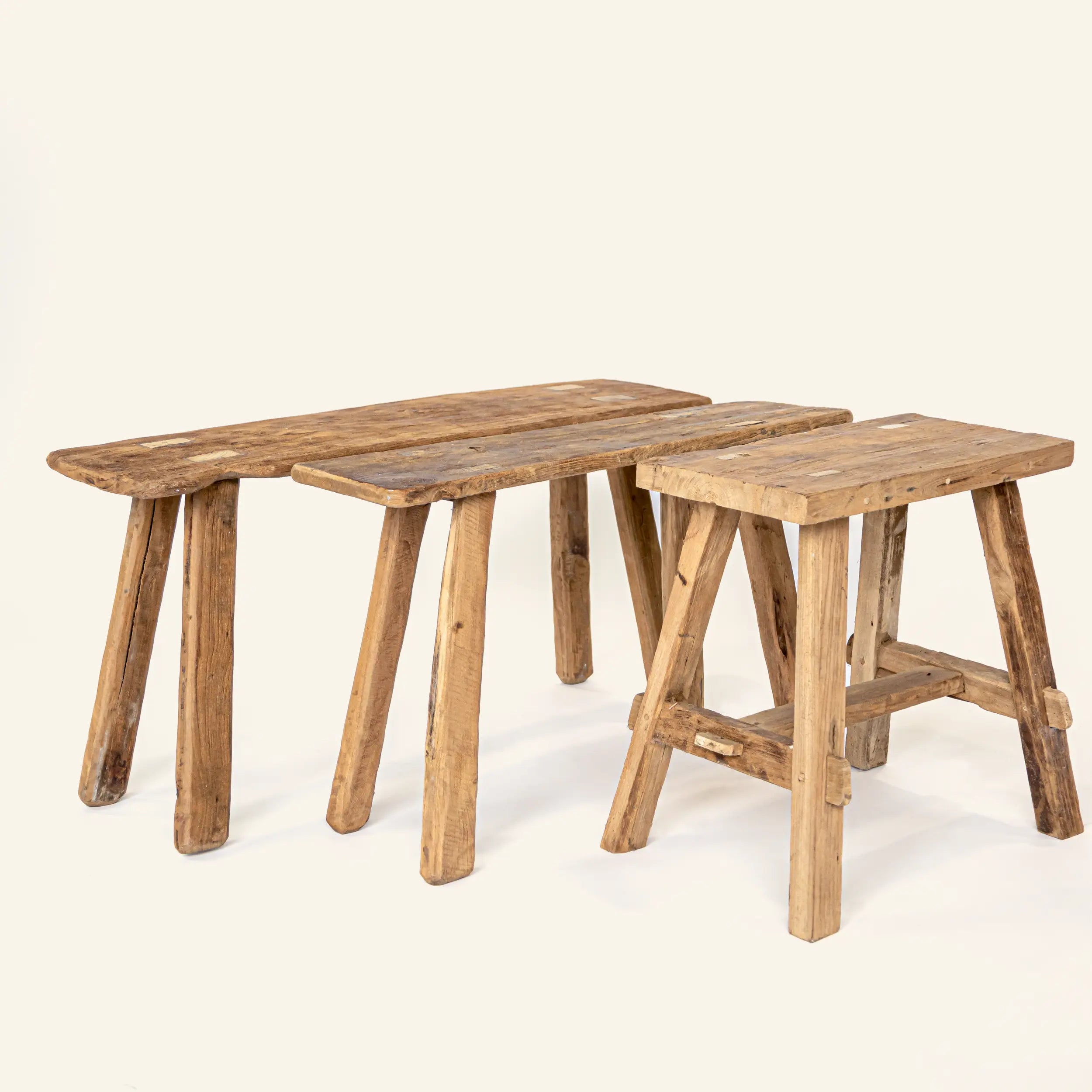 Tabouret vintage en teck