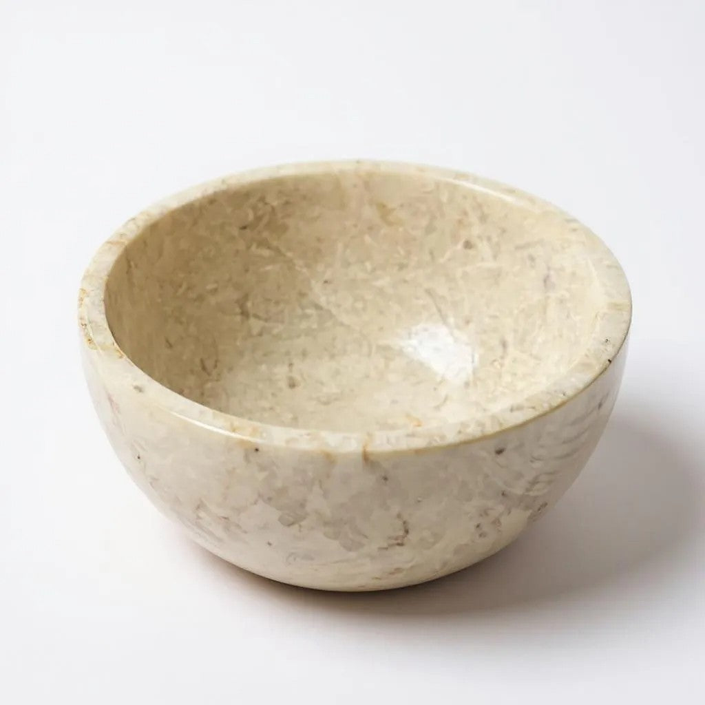 Marble Bowl - Cream