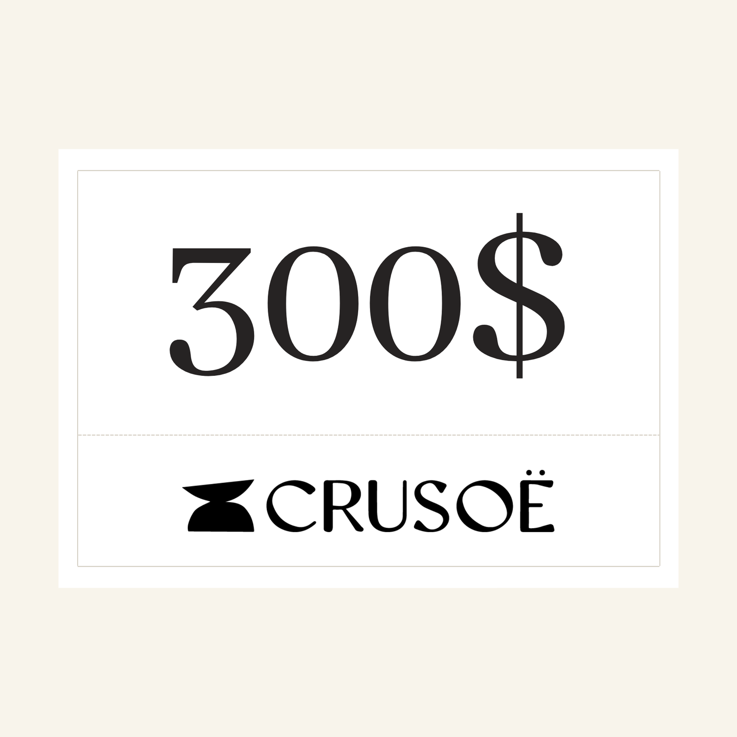 CRUSOË gift card