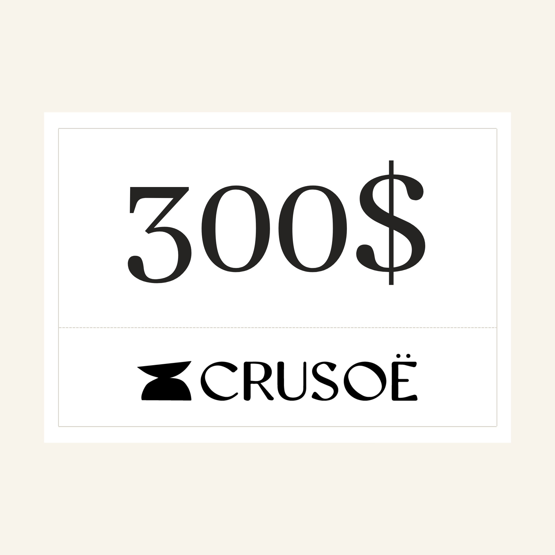 CRUSOË gift card
