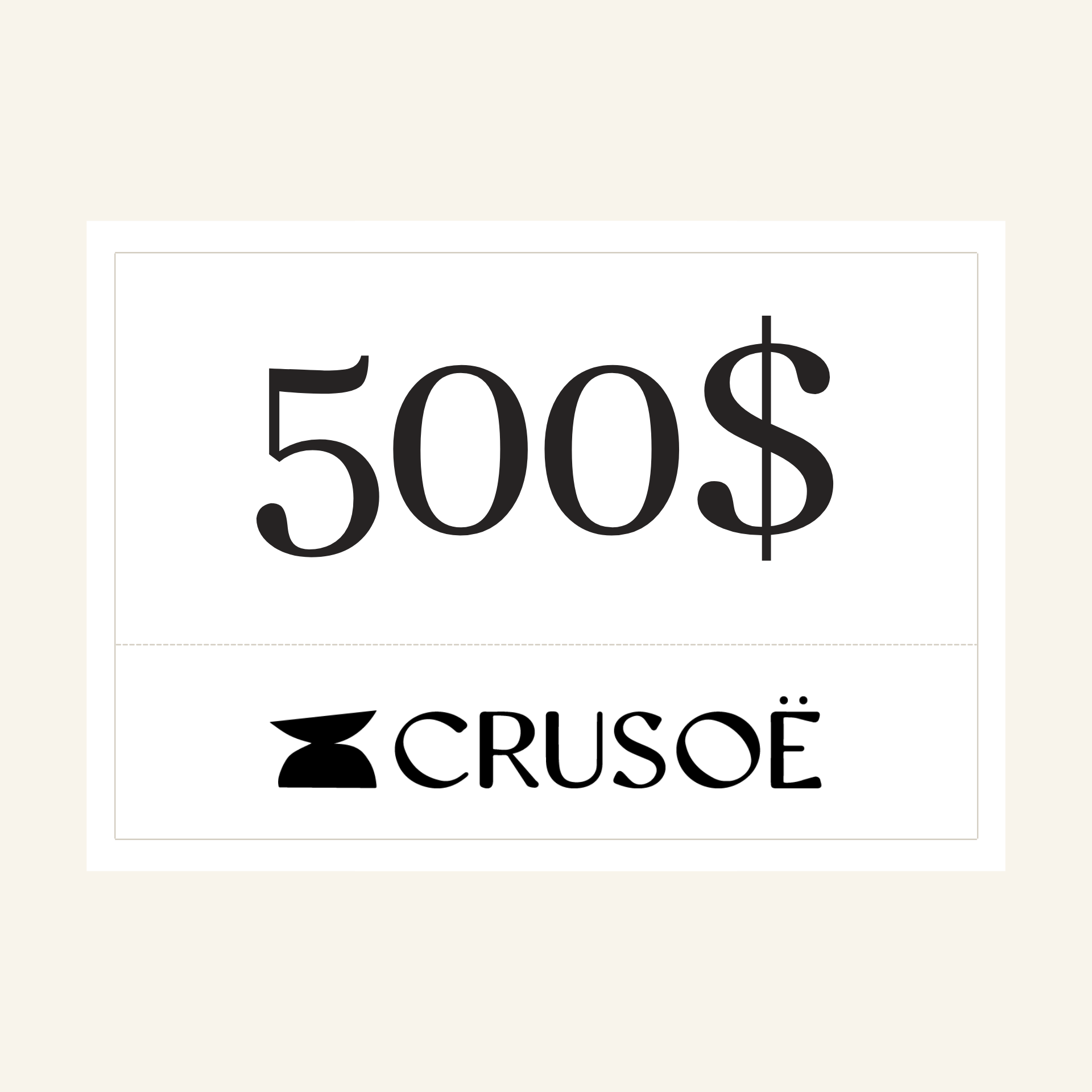 CRUSOË gift card