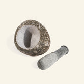 Mortier en pierre de rivière naturelle - CRUSOË