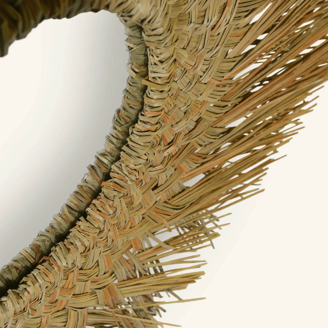 Miroir en fibres de palmier - CRUSOË