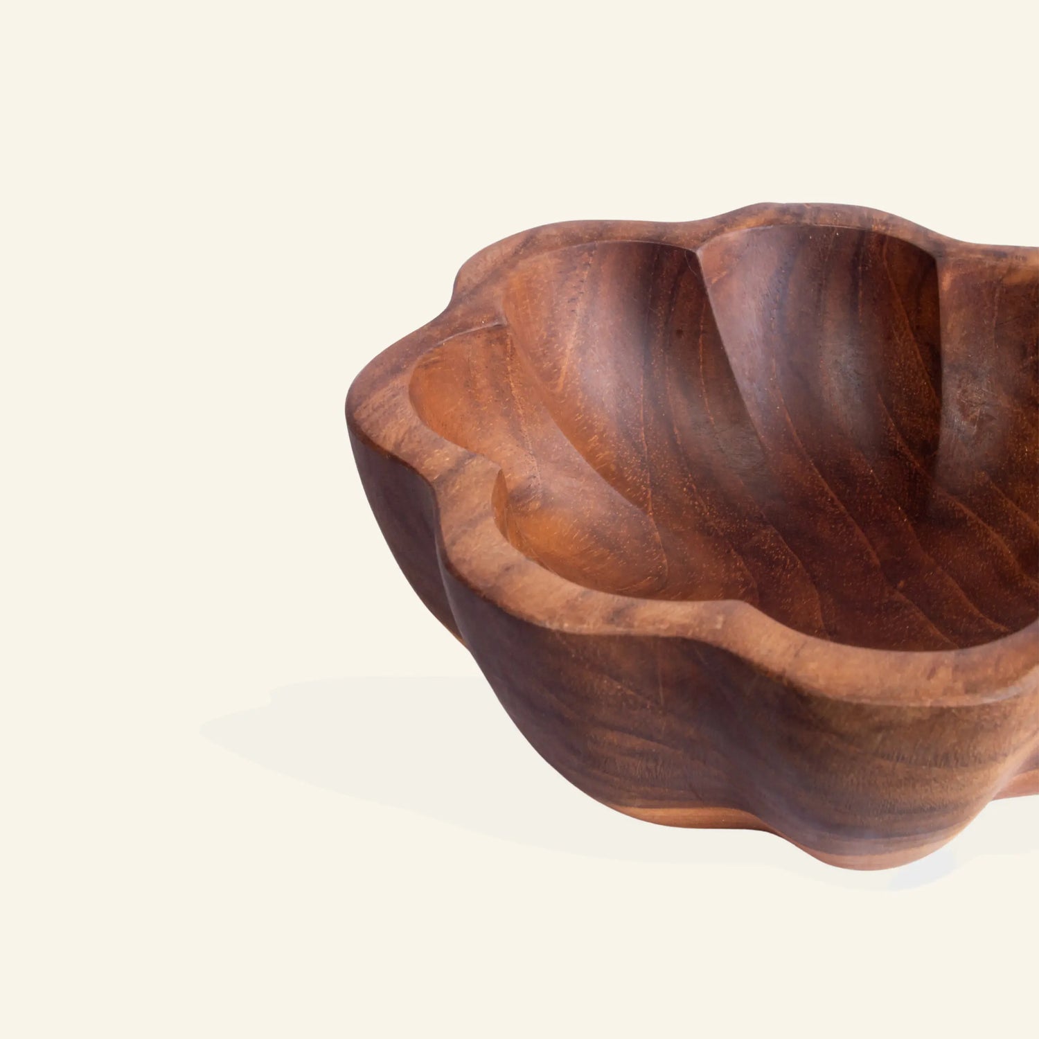 Teak wood bowl