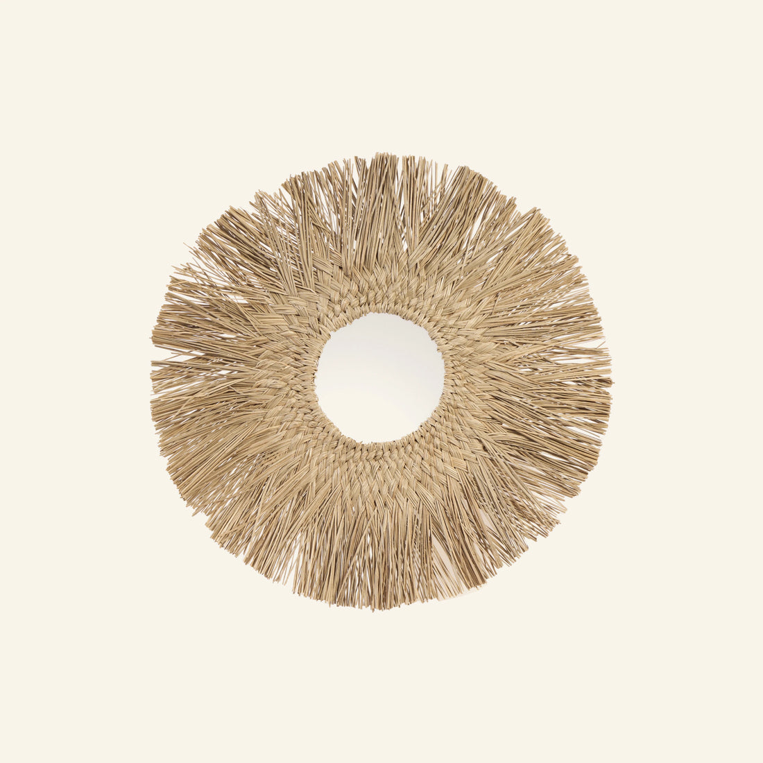 Miroir en fibres de palmier - CRUSOË