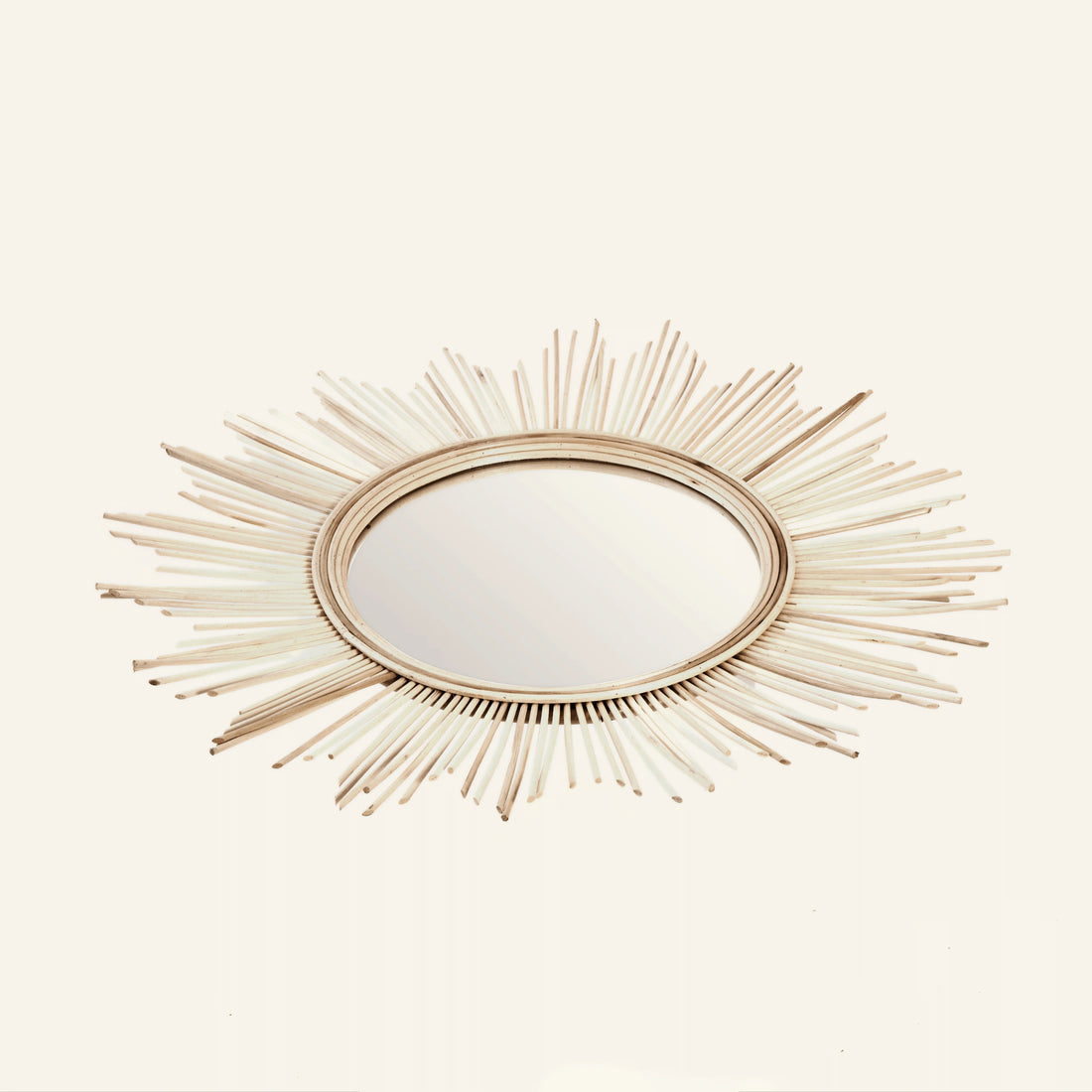 Miroir Style soleil en rotin - CRUSOË