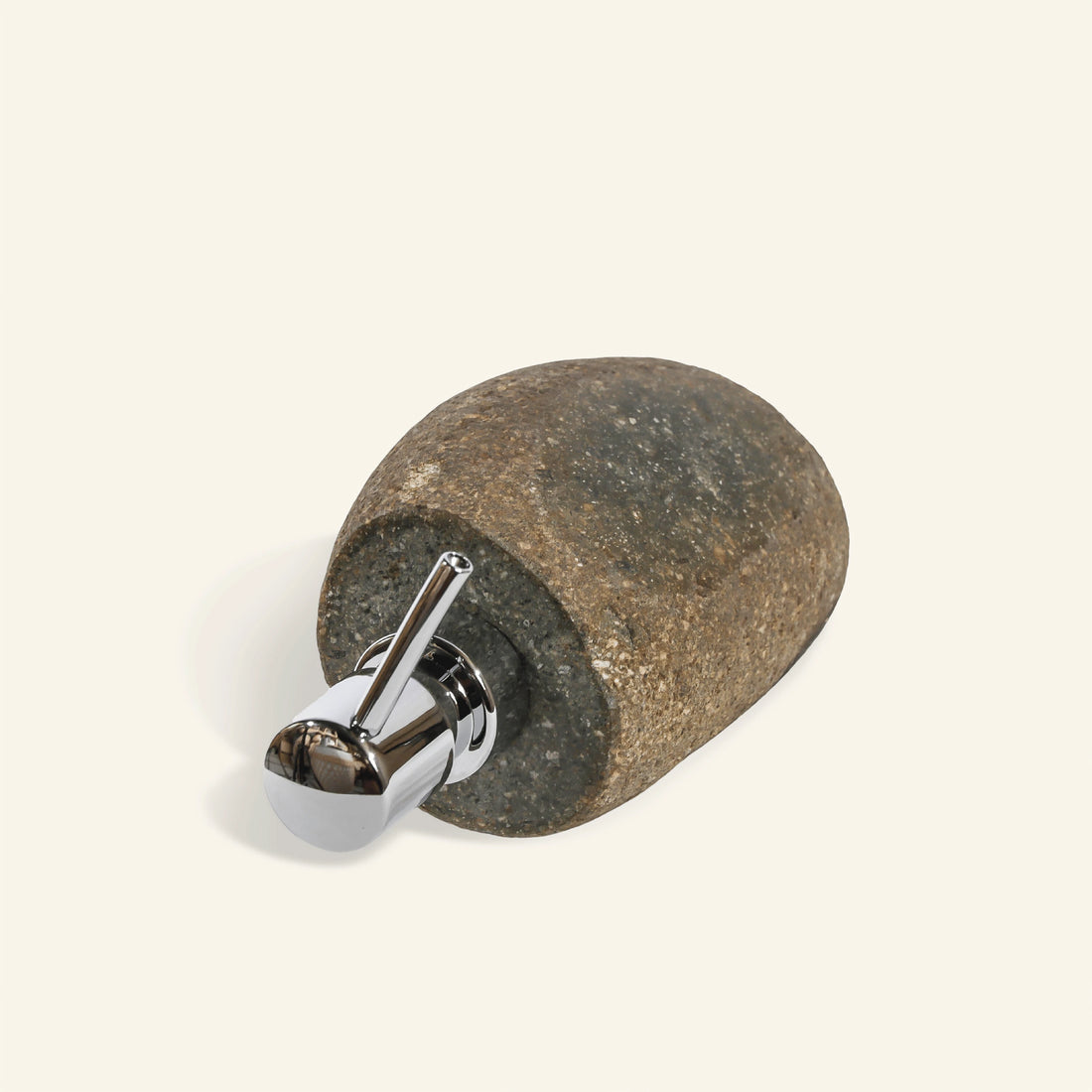 Distributeur de savon en pierre de rivière - CRUSOË