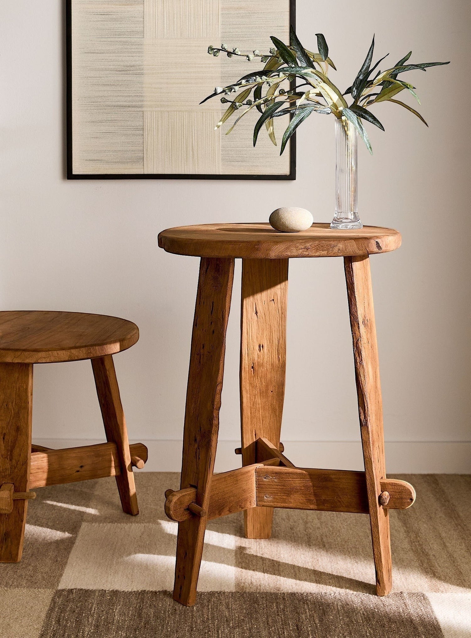 Rembrandt side table in recycled teak