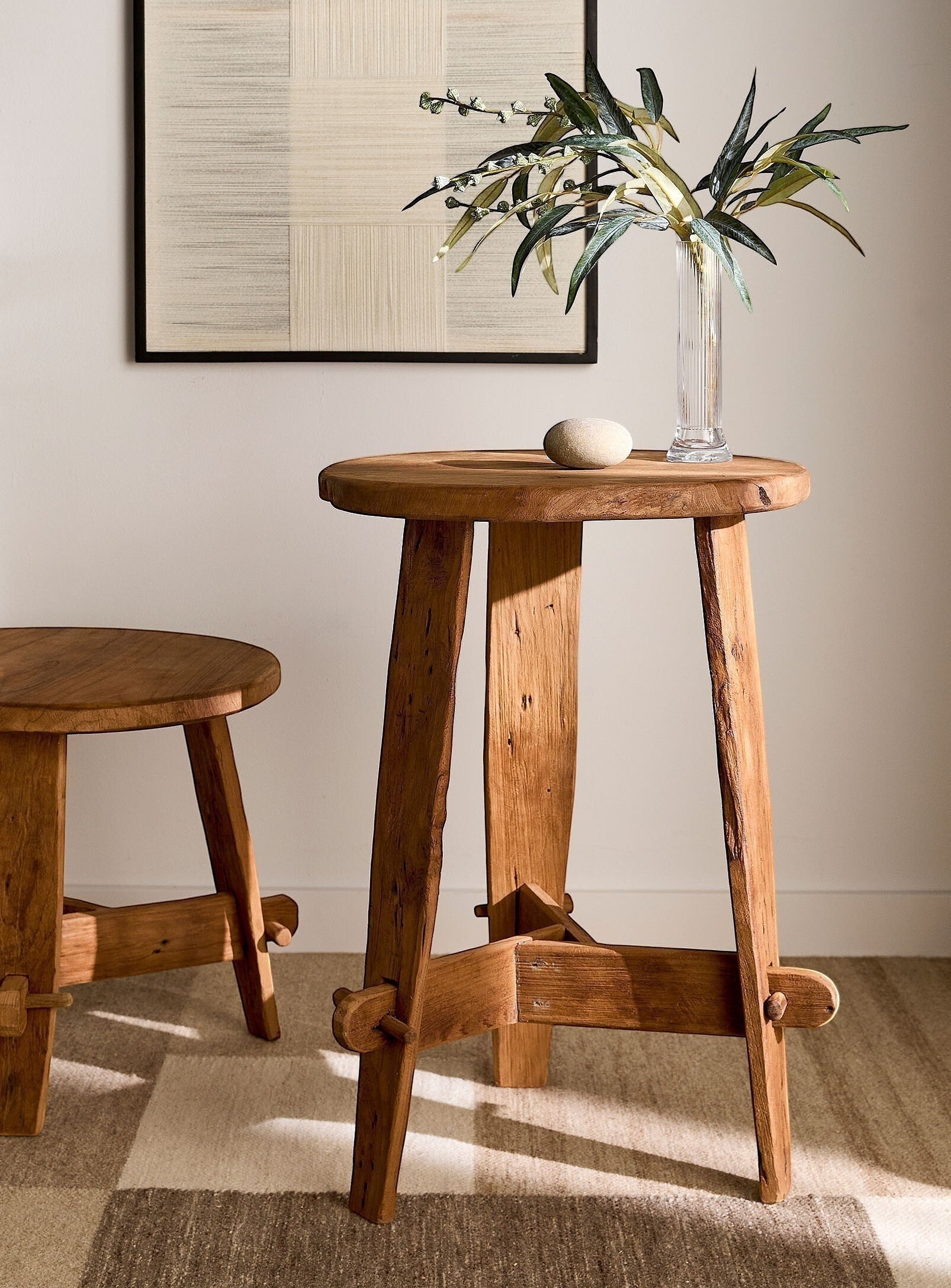 Rembrandt side table in recycled teak