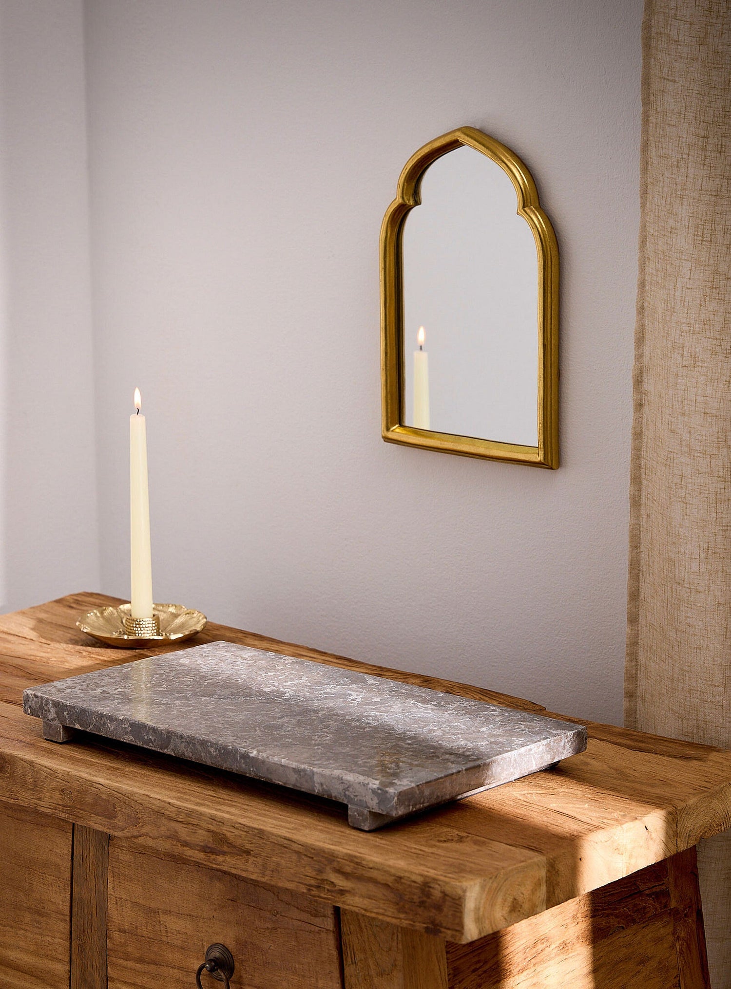 Plateau de service en marbre