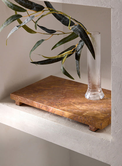 Plateau de service en marbre