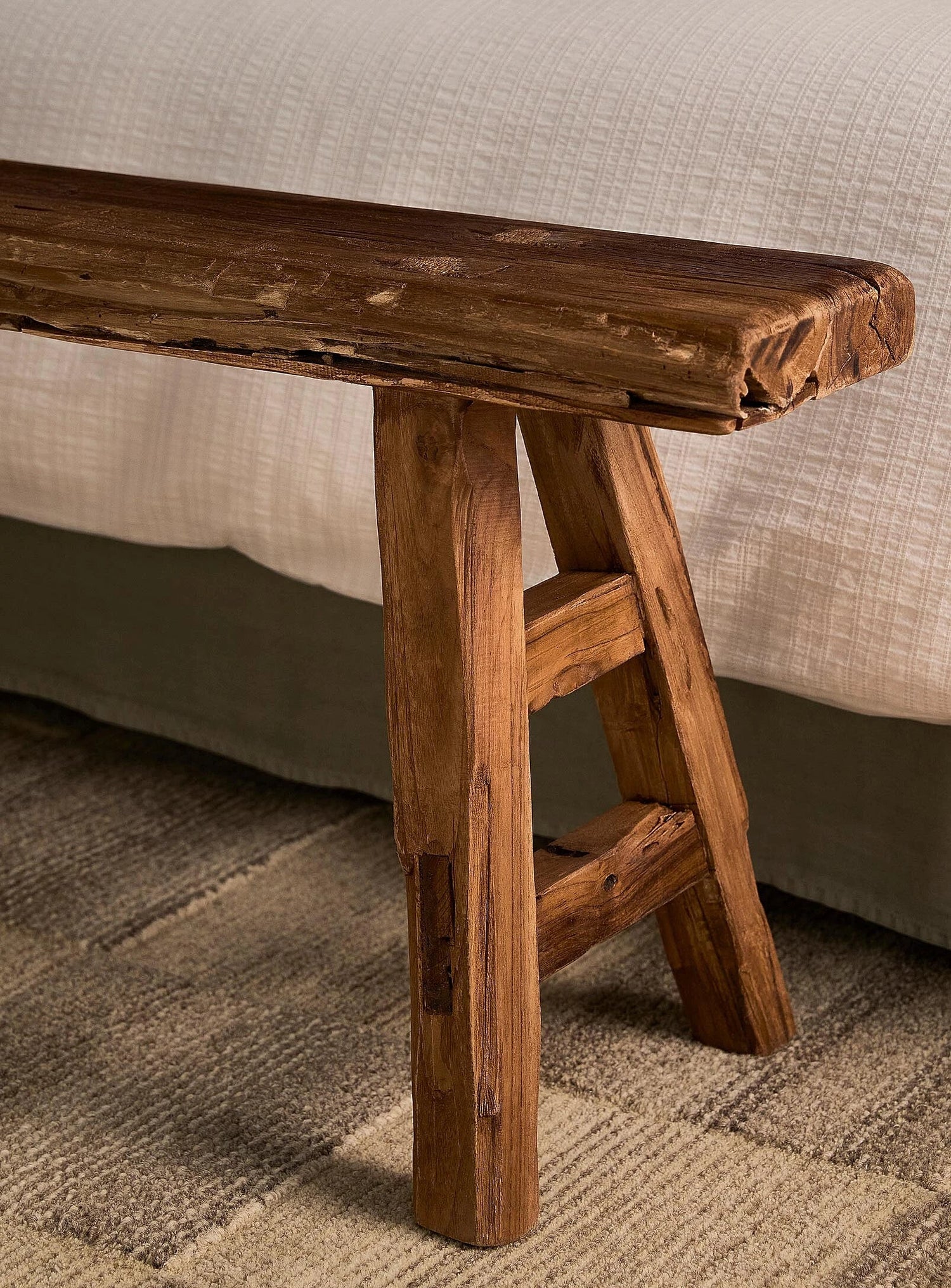 Narrow vintage bench - 150 cm 