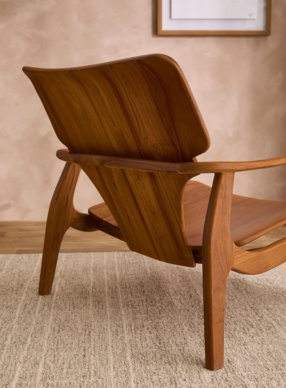 Chaise lounge Nordik en teck massif