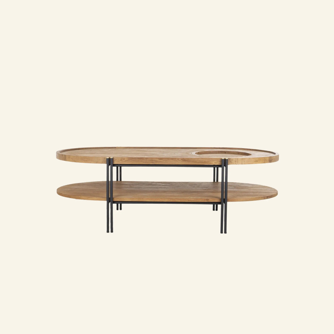 Table Basse Ovale Coco à 2 Plateaux | dBodhi