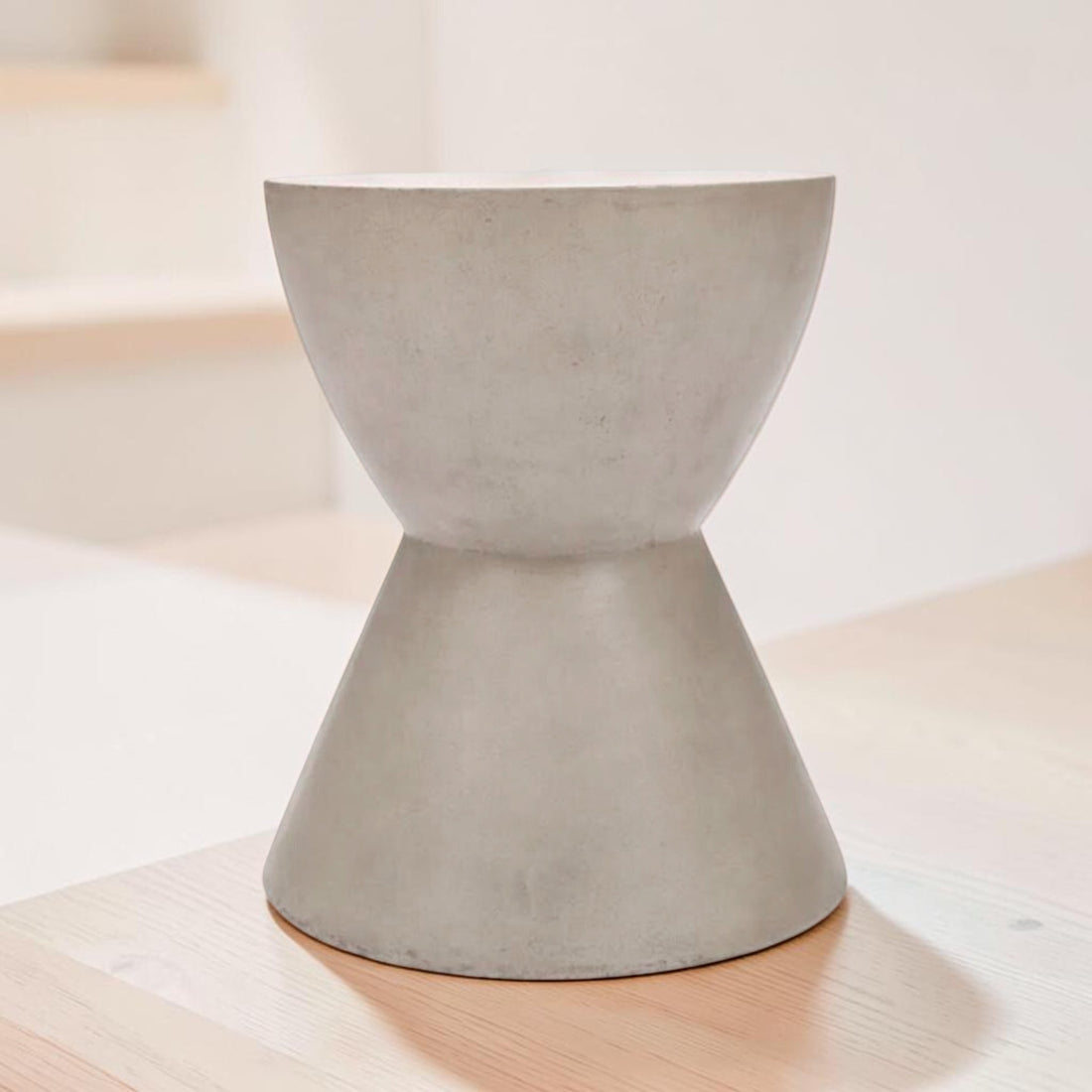 Tokken side table made of fiber cement