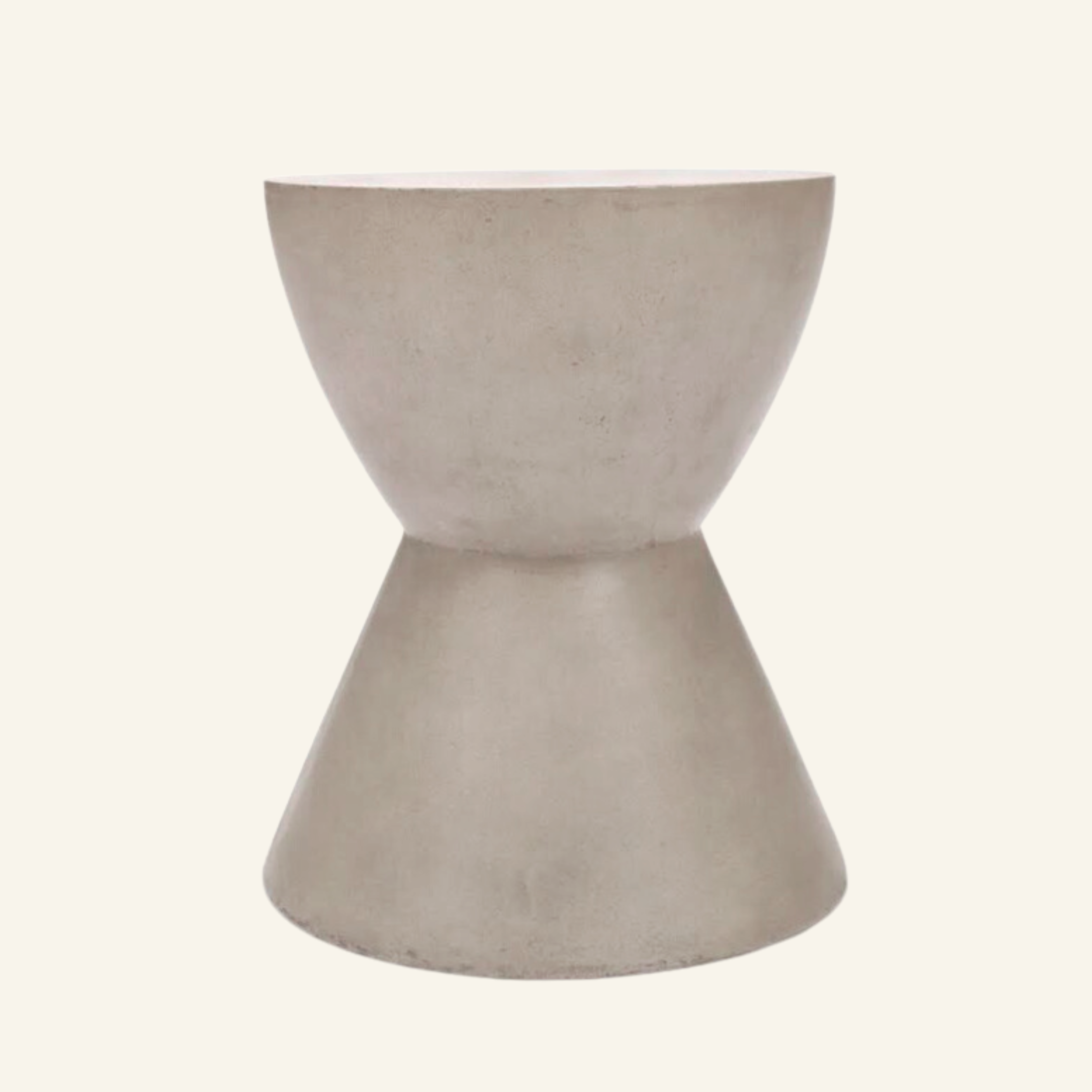 Tokken side table made of fiber cement