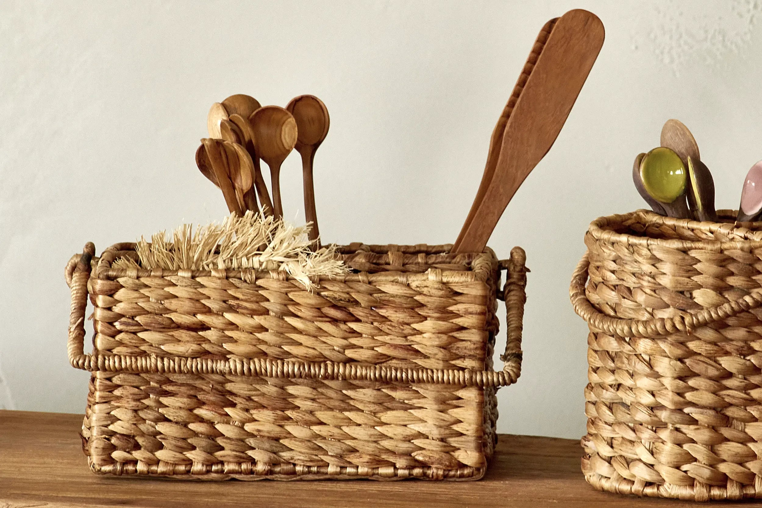 Panier de table en jacinthe d&