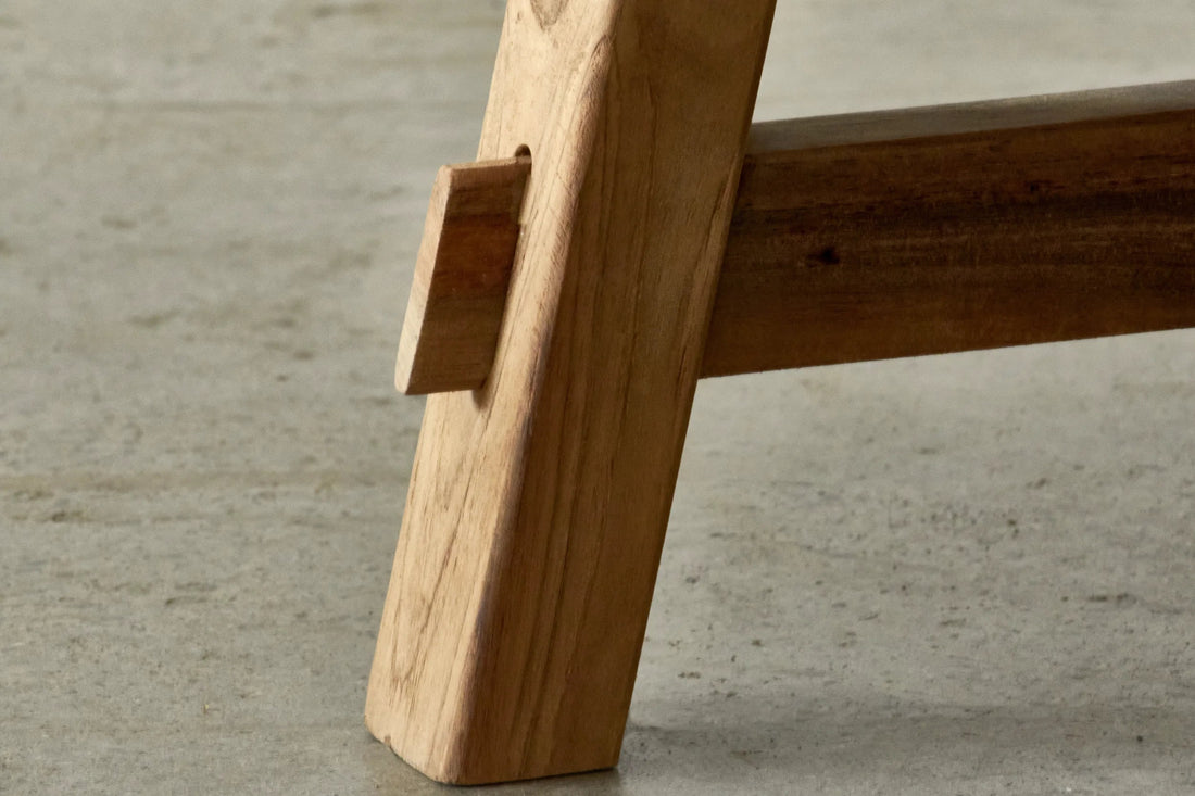 Round teak coffee table - Artisan collection