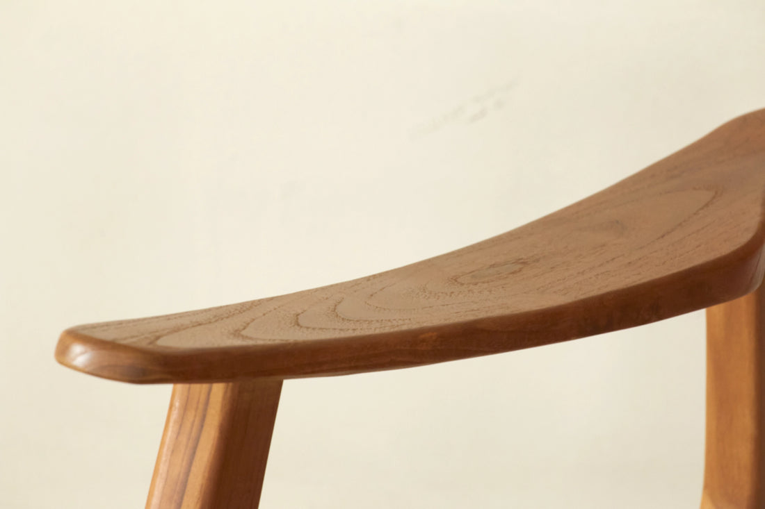 Chaise lounge Nordik en teck massif