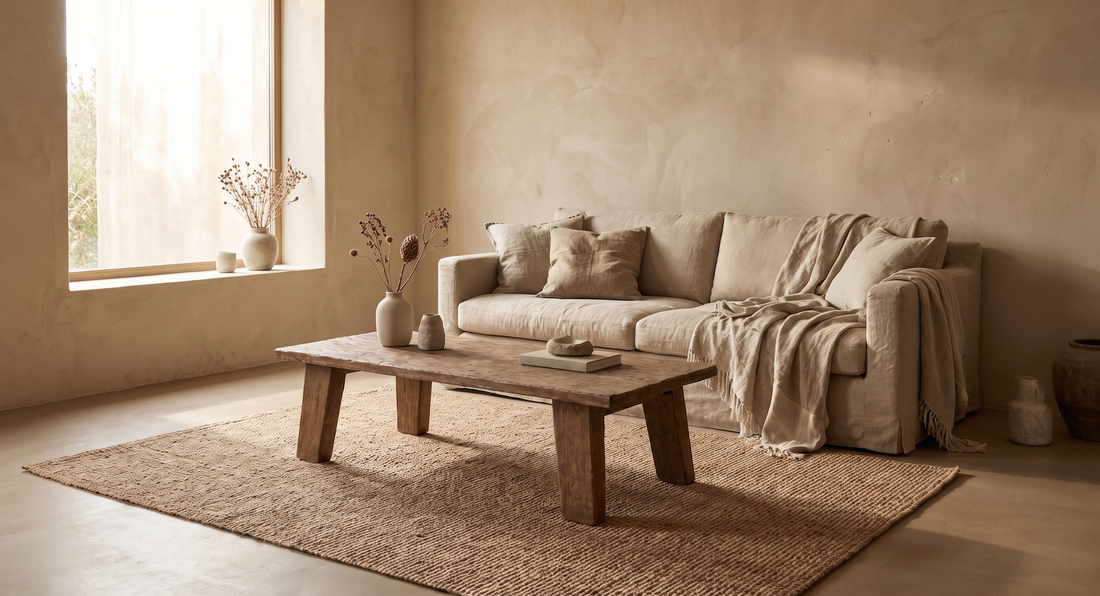 Amadoo table in rustic teak 
