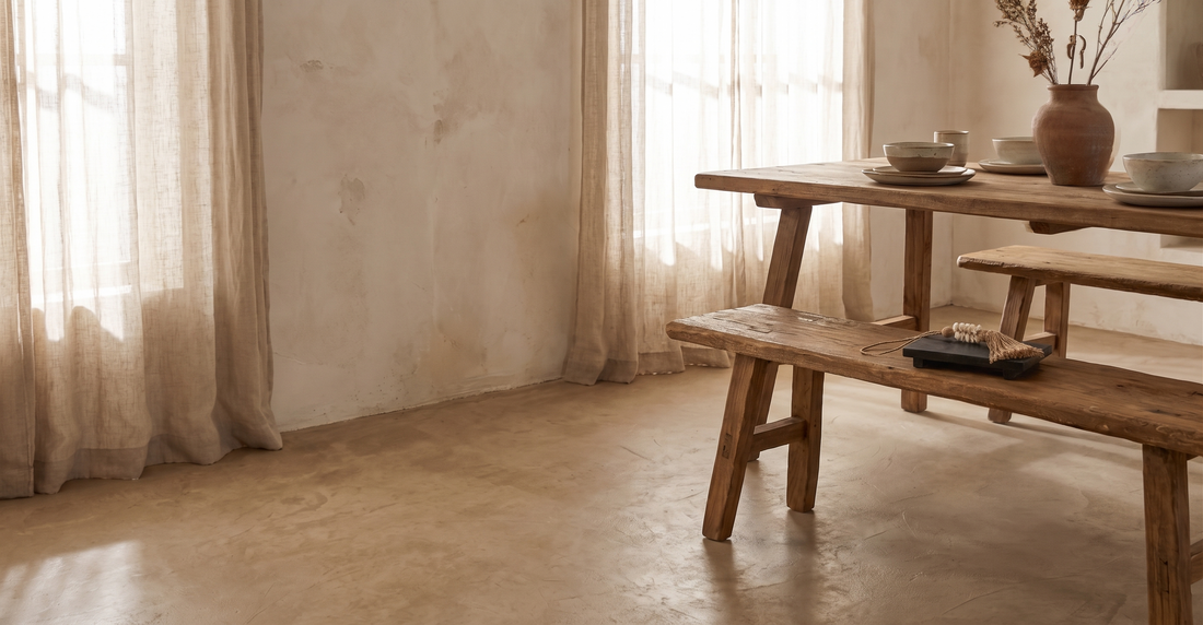 Vintage A-legged bench