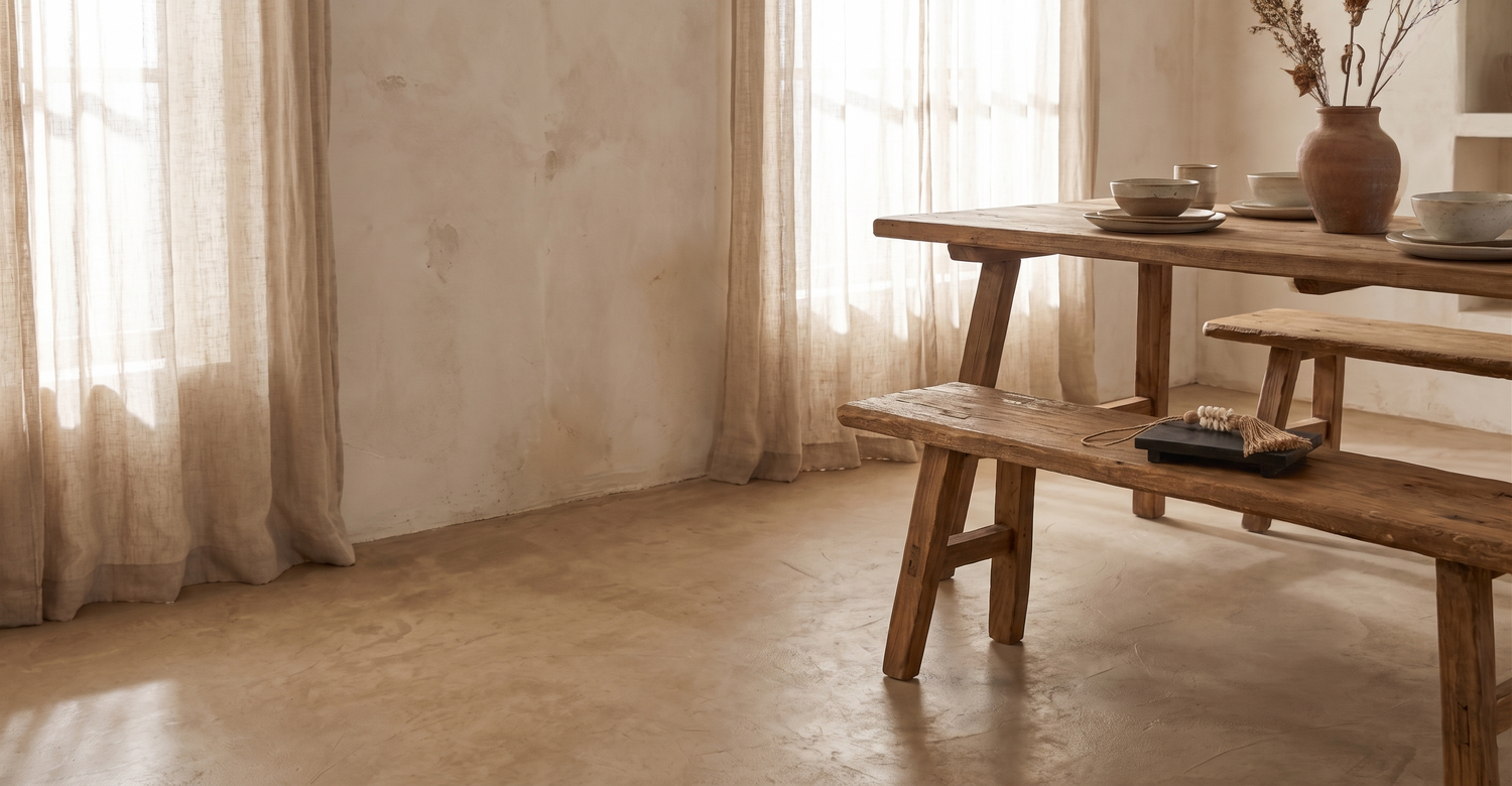 Vintage A-legged bench