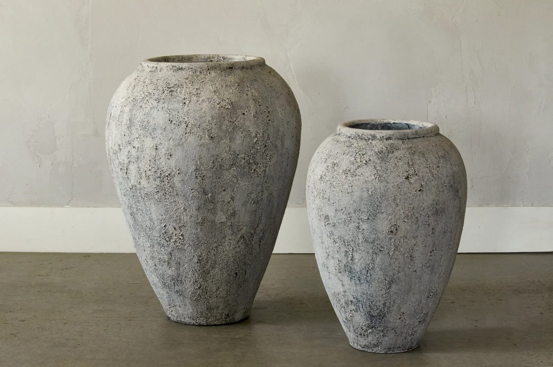 Greco - Grand vase crème antique