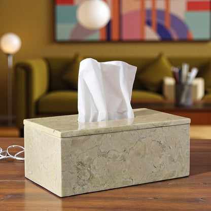 Marble tissue box