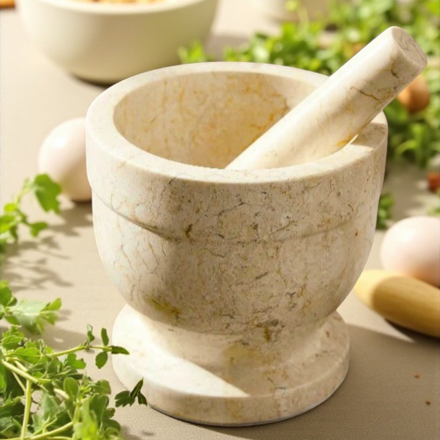 Marble mortar