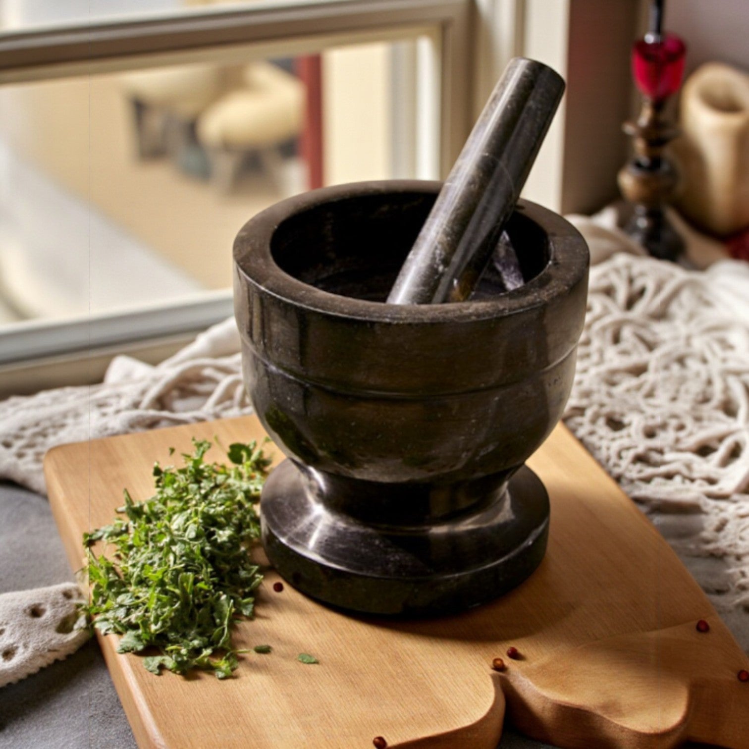 Marble mortar