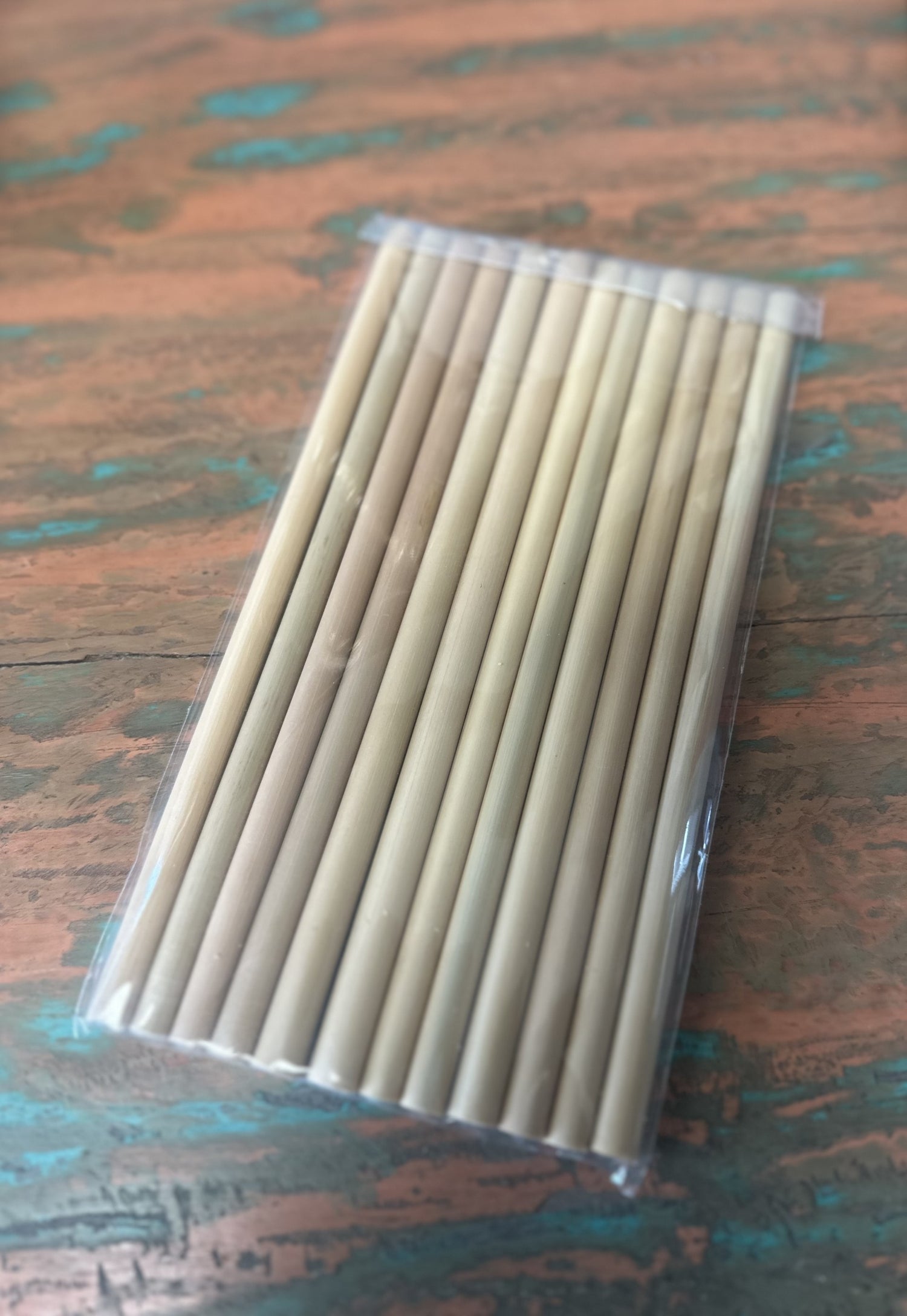 Pack of 12 bamboo straws