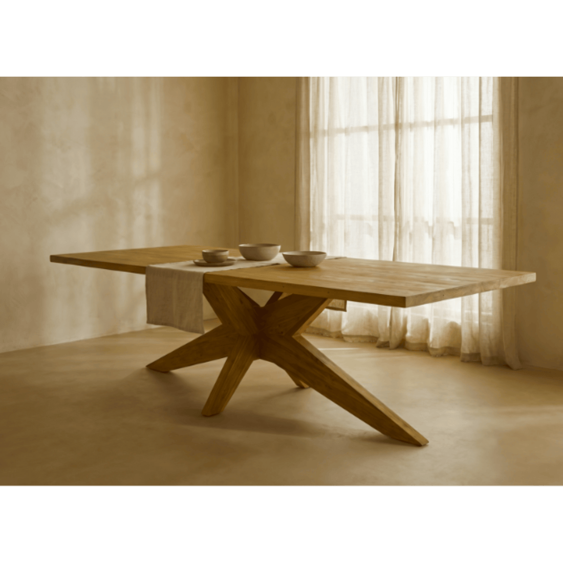 Axis teak dining table