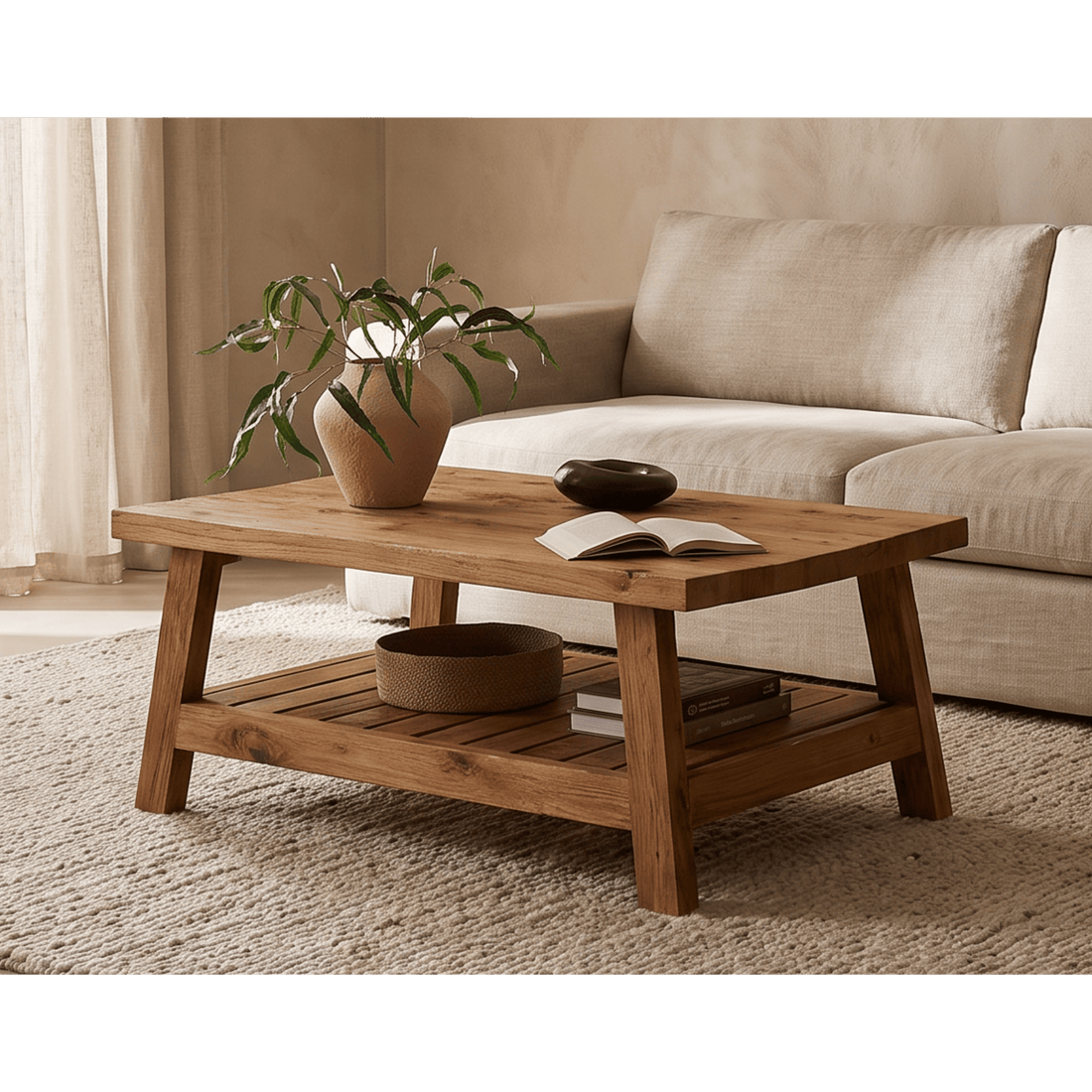 Ryan coffee table - recycled teak