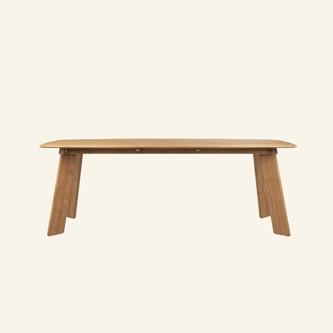 Table de cuisine en bois massif de teck recyclé, modèle Grace de la collection exclusive CRUSOË X dBodhi