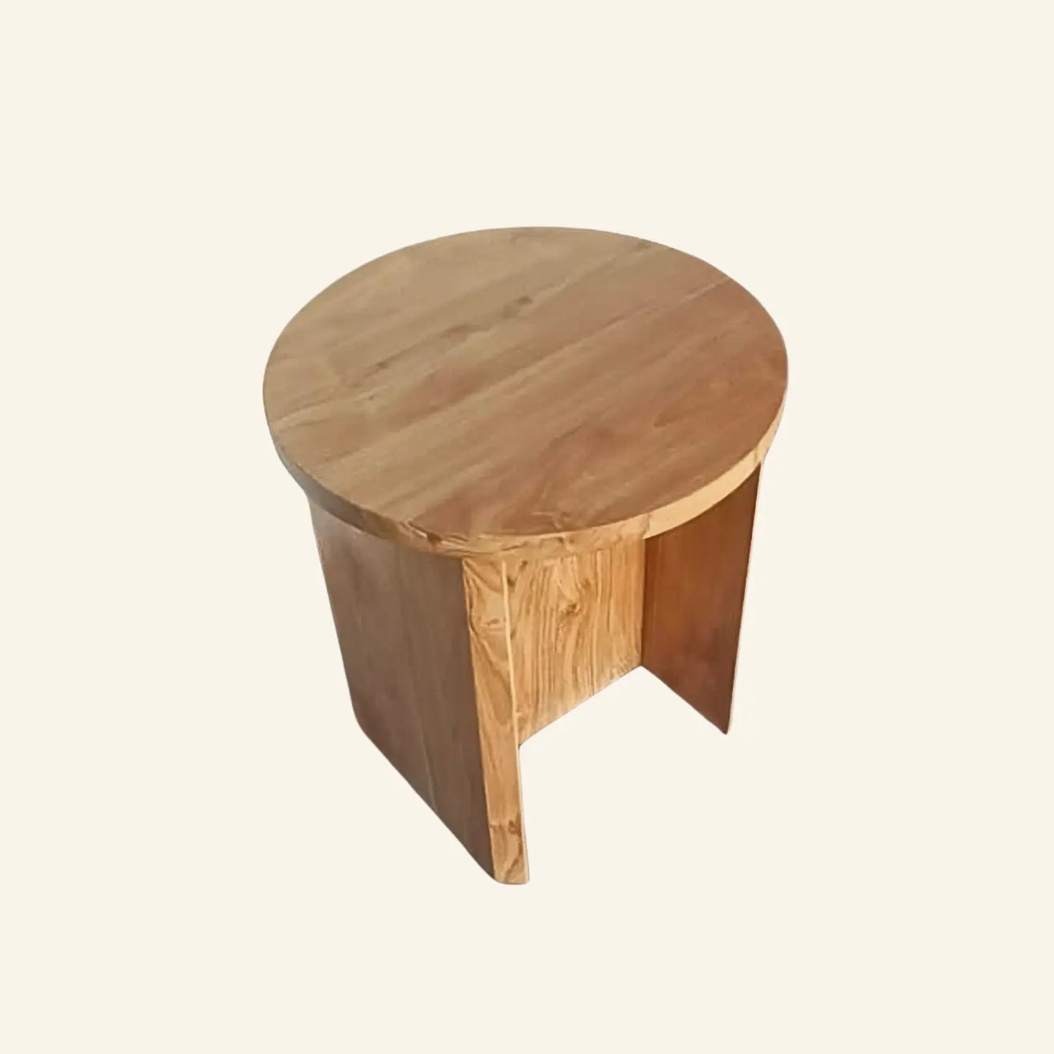 Tabouret en teck Nika